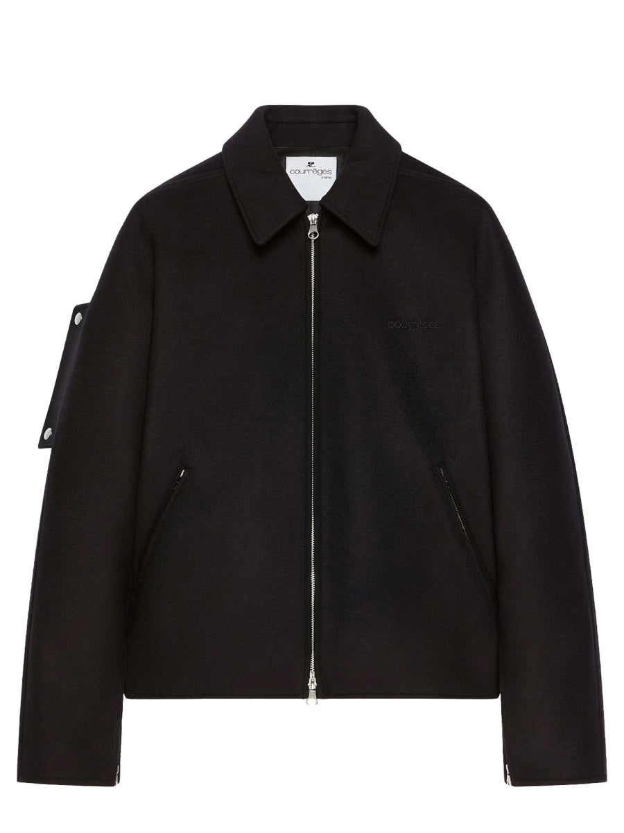 Courreges Women Wool Bomber Jacket COURREGES