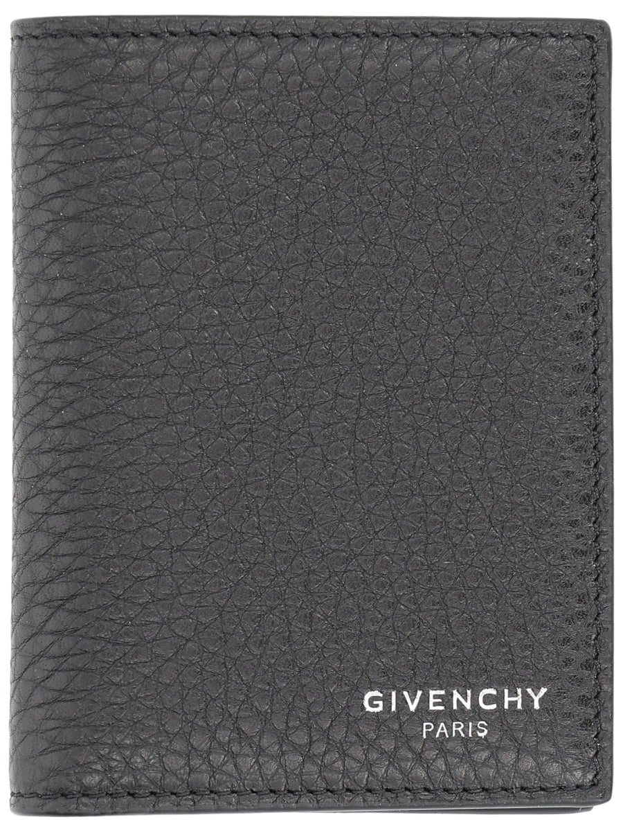 Givenchy Men Portacarte In Pelle Fiore GIVENCHY