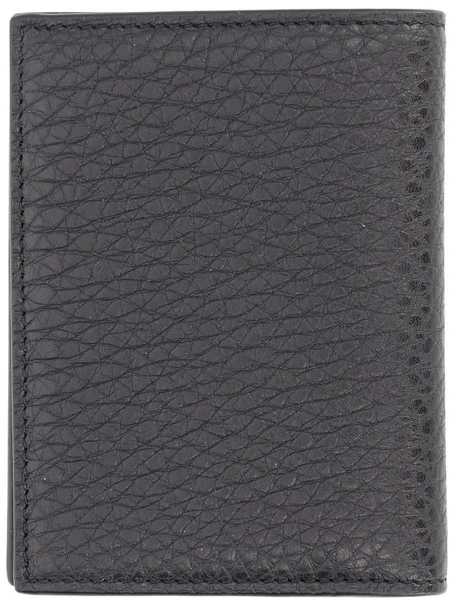 Givenchy Men Portacarte In Pelle Fiore GIVENCHY