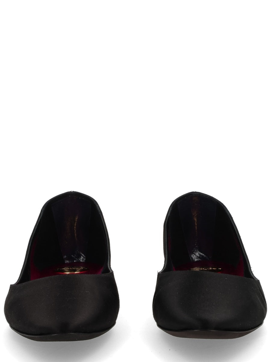 Saint Laurent Women Crepe Satin Ballerina "Lou" SAINT LAURENT
