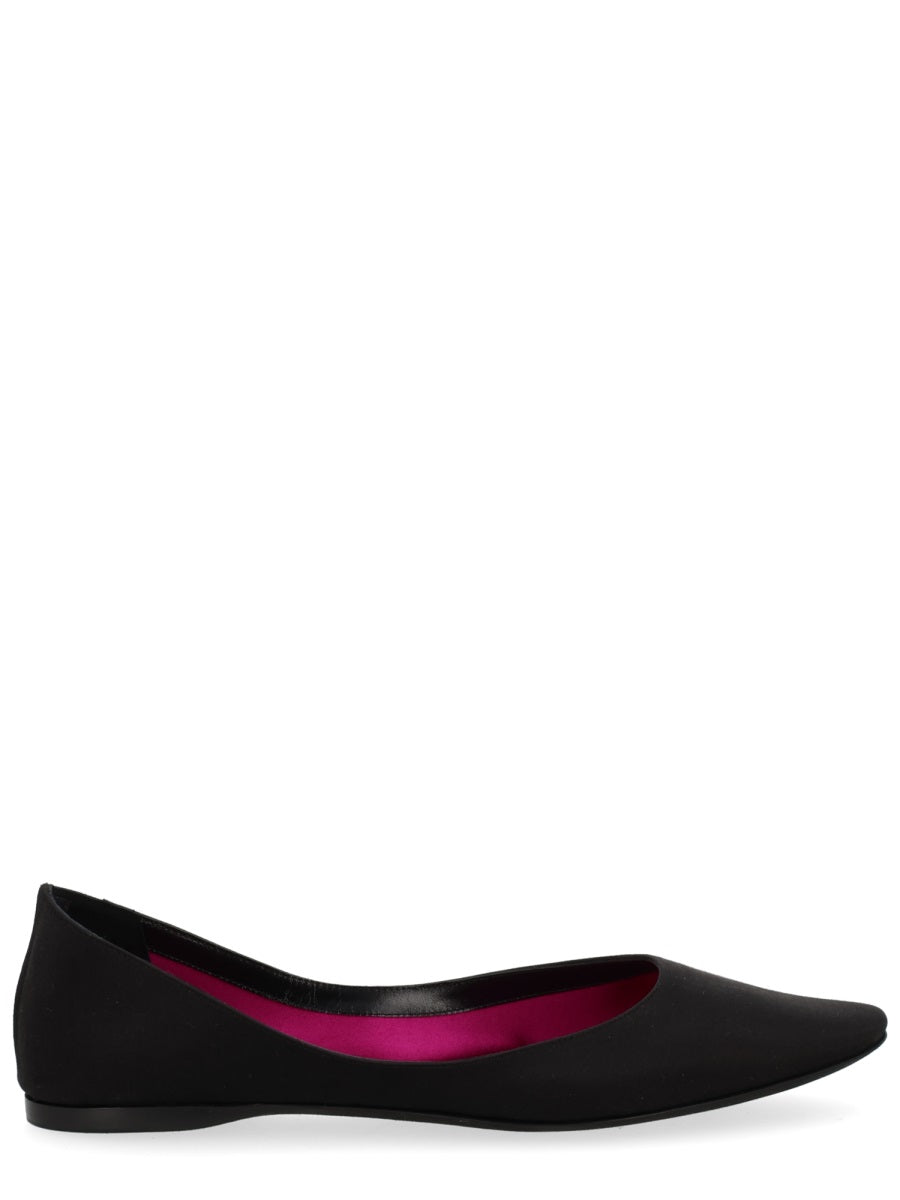 Saint Laurent Women Crepe Satin Ballerina "Lou" SAINT LAURENT