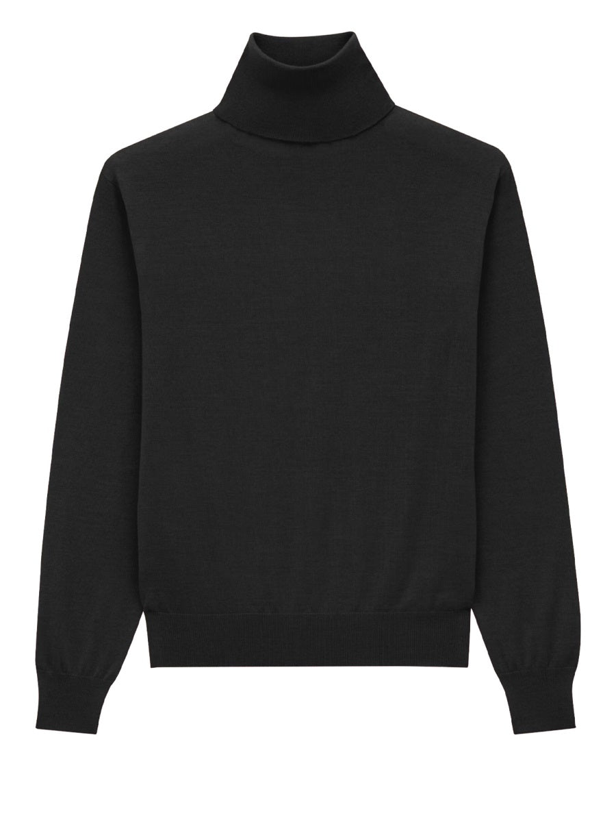 Saint Laurent Women Cashmere, Wool And Silk Turtleneck Pullover SAINT LAURENT