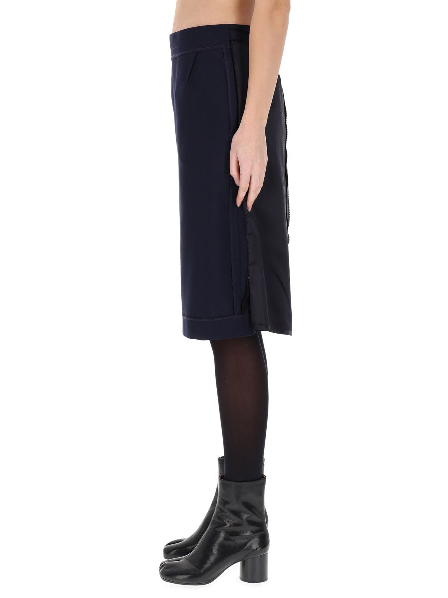 Maison Margiela Women Midi Skirt With Zipper Detail