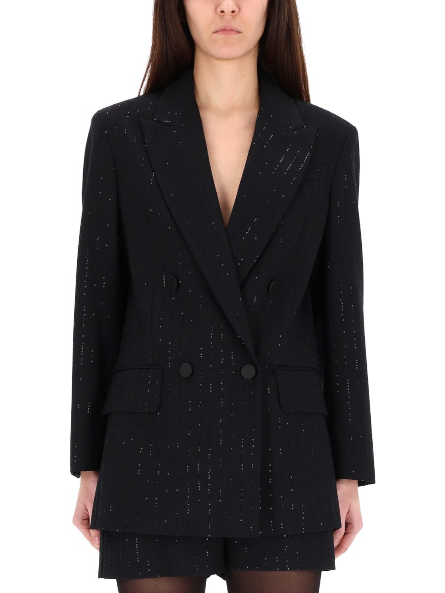Max Mara Women Double-Breasted Jacket With Rhinestone Details MAX MARA
