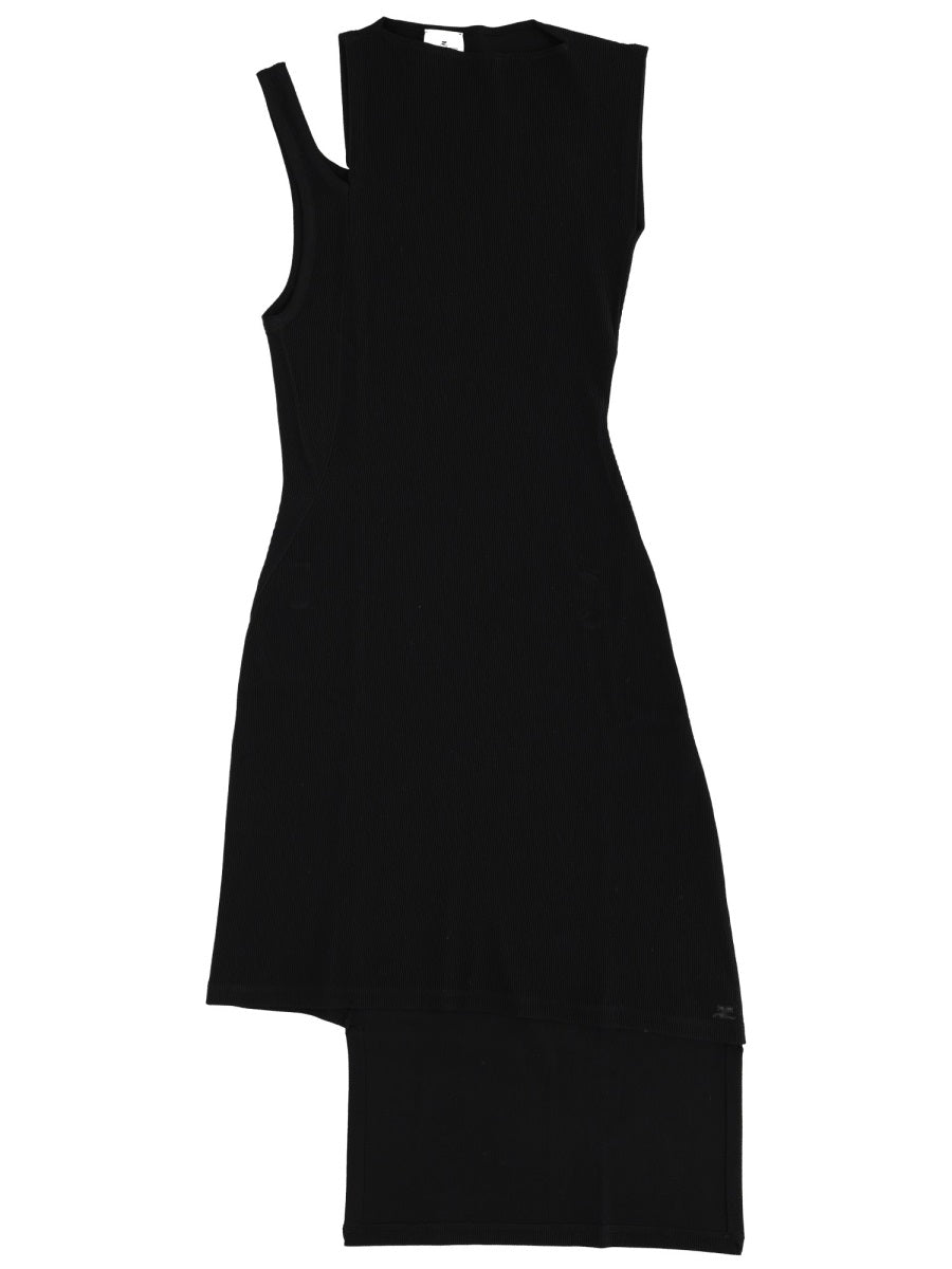 Courreges Women Ribbed "Oblique" Dress COURREGES
