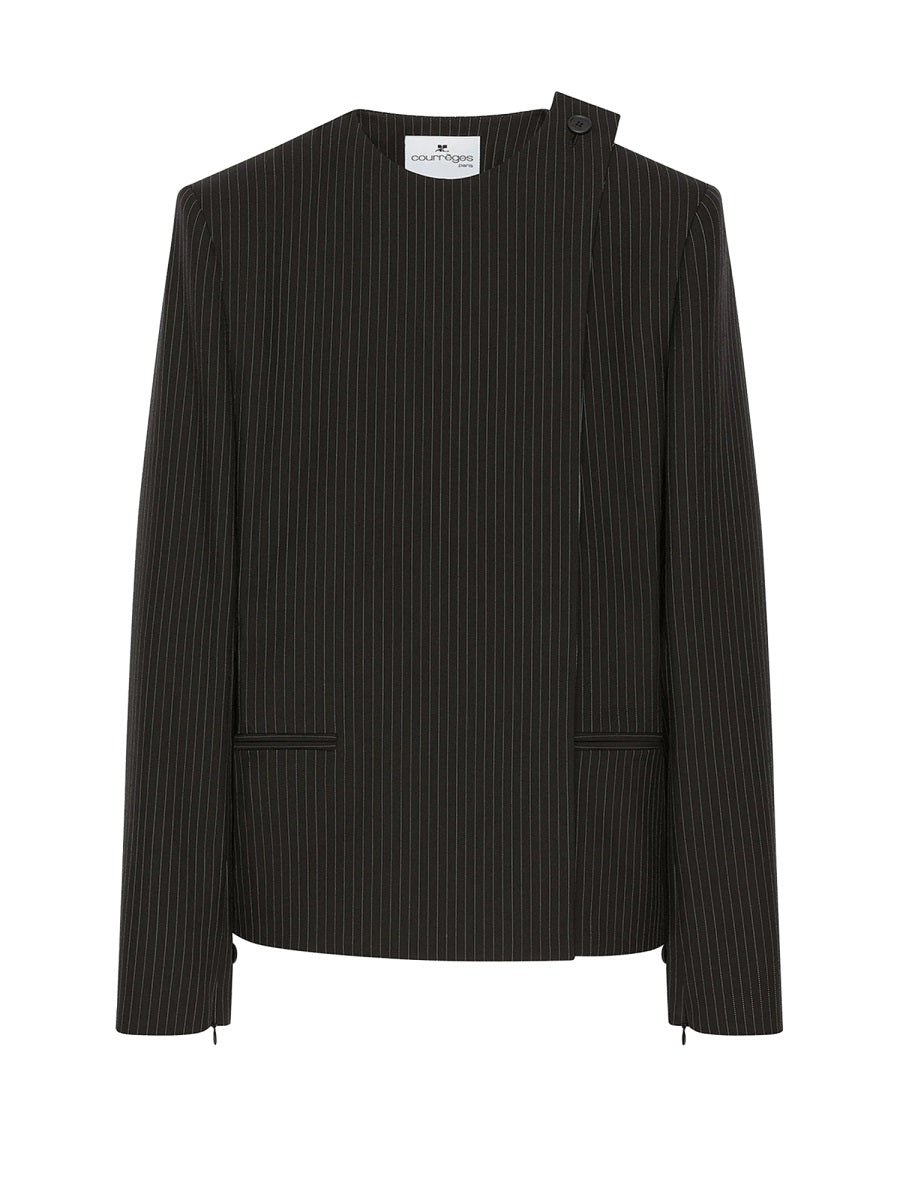 Courreges Women "Buckle Pinstripes" Jacket COURREGES