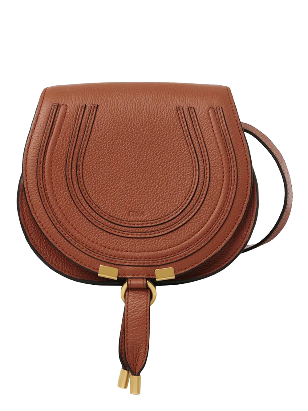Chloe Women Small Marcie Saddle Bag In Grained Leather.