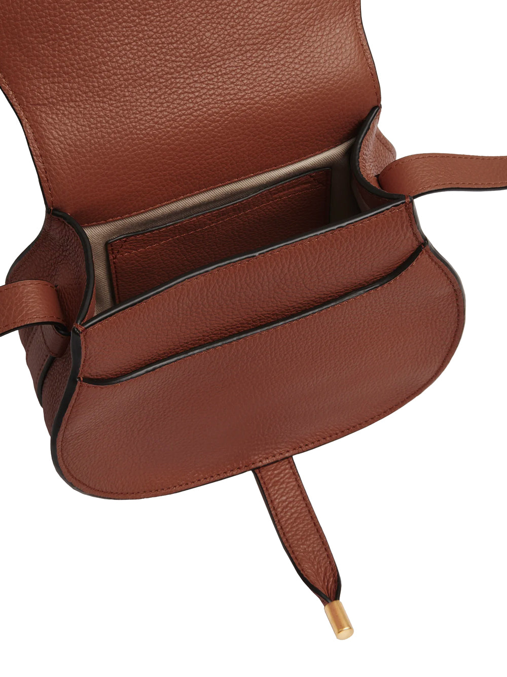 Chloe Women Small Marcie Saddle Bag In Grained Leather.