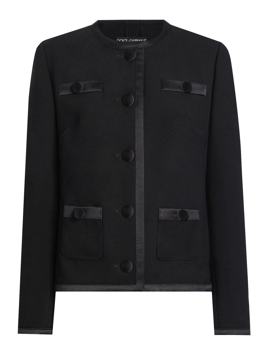 Dolce & Gabbana Women Double Crepe Single-Breasted Jacket DOLCE & GABBANA