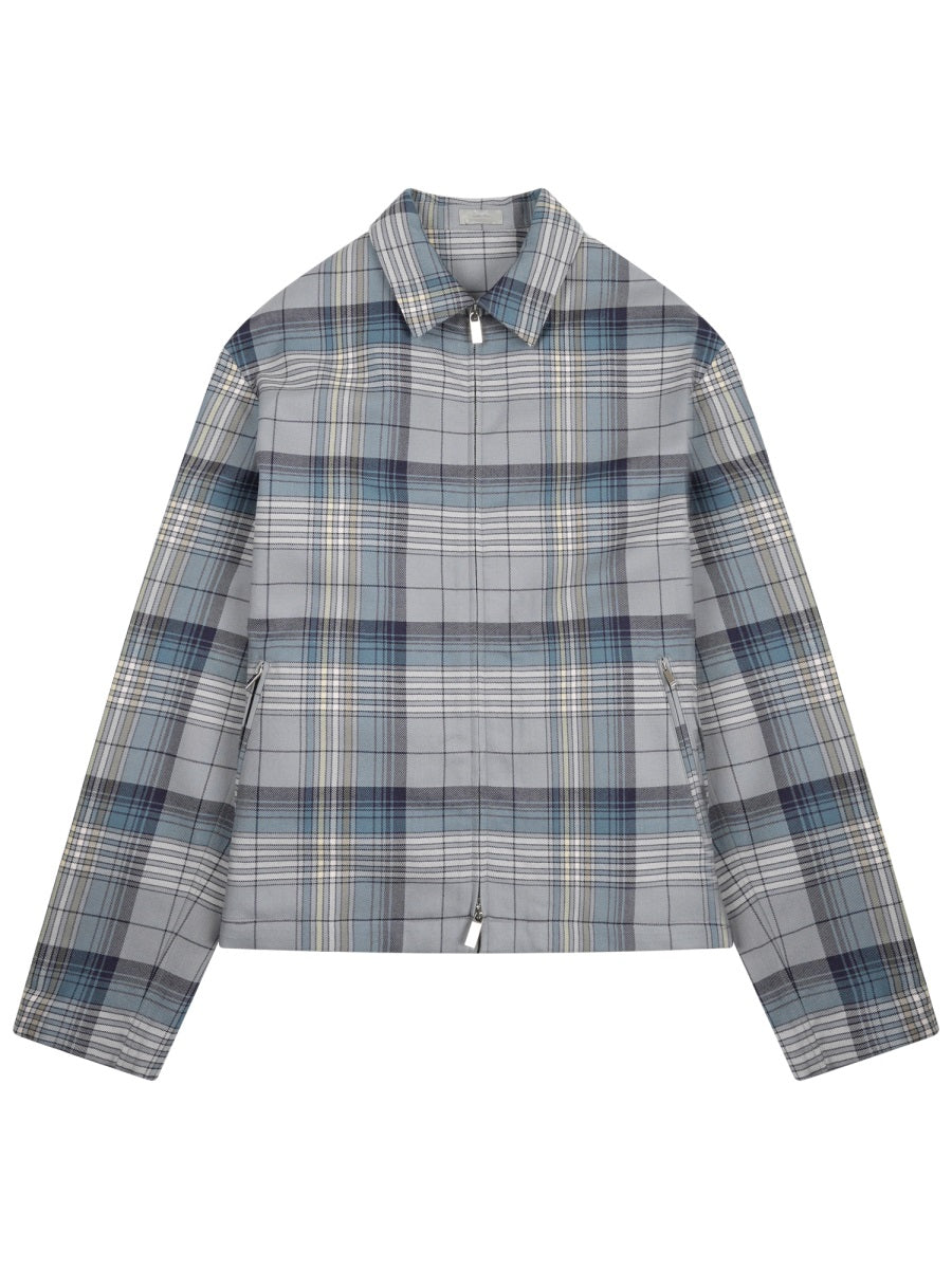 Dior Men Zippered "Check" Shirt CHRISTIAN DIOR