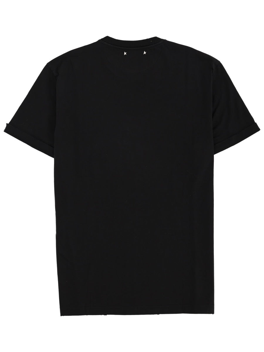 Golden Goose Men Logo Print T-Shirt GOLDEN GOOSE