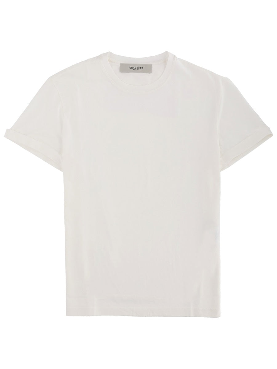 Golden Goose Men Logo Print T-Shirt GOLDEN GOOSE