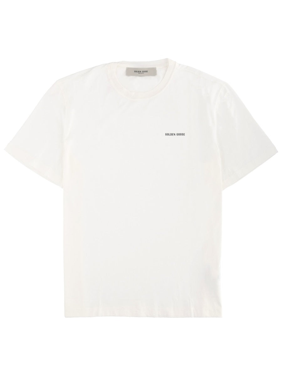 Golden Goose Men Logo Print T-Shirt GOLDEN GOOSE