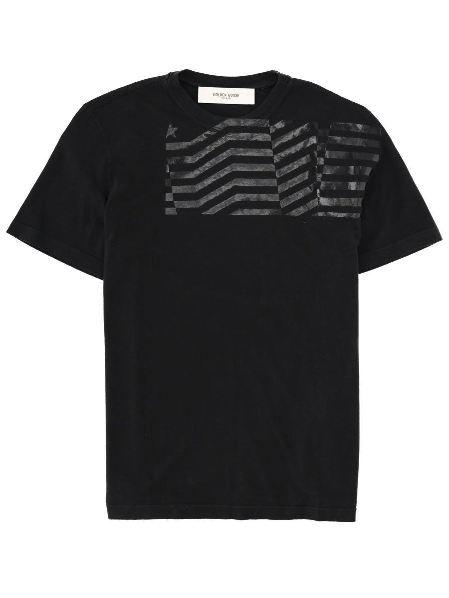 Golden Goose Women T-Shirt With "Flag" Print GOLDEN GOOSE