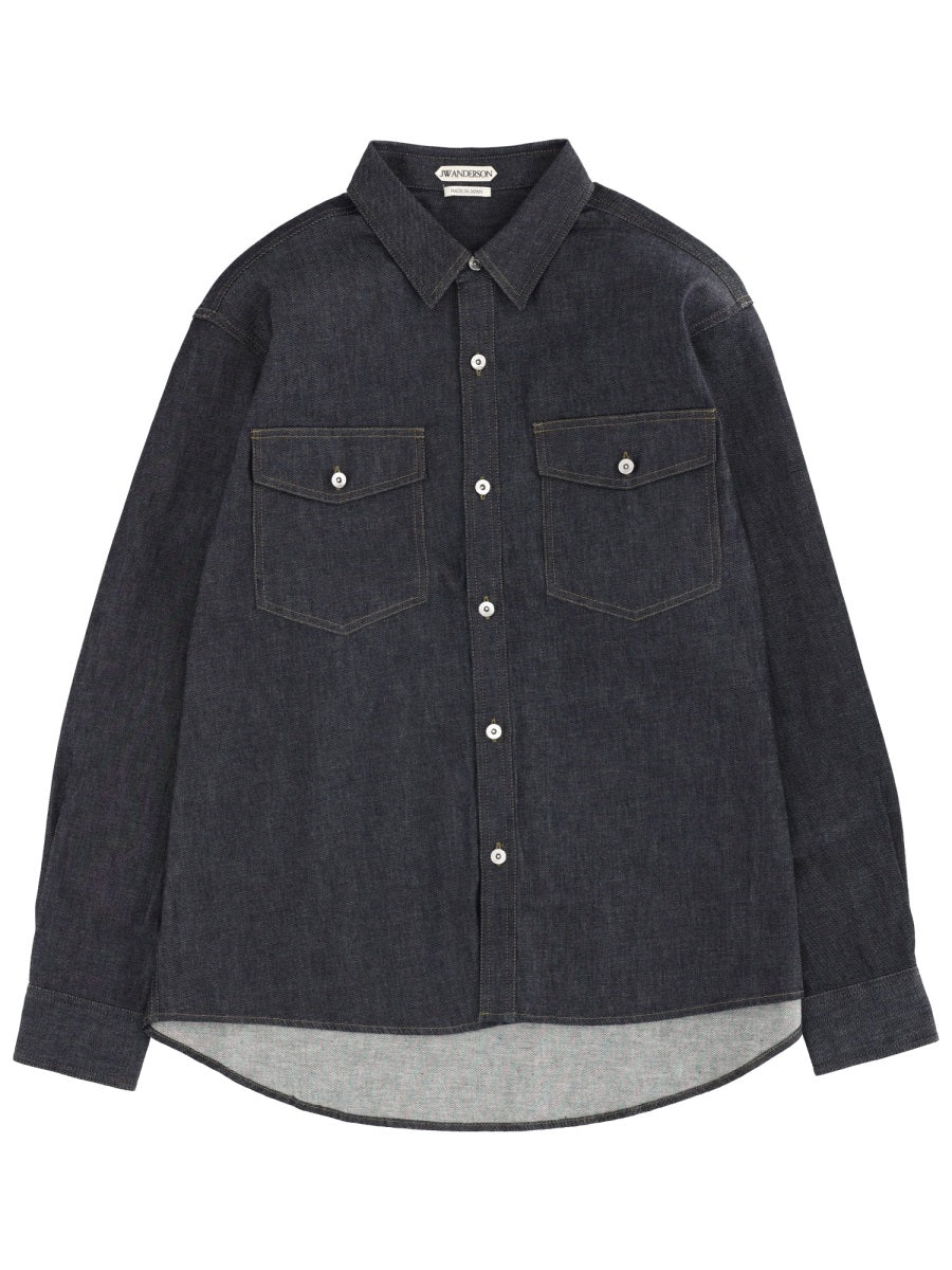 Jw Anderson Men Denim Shirt J.W. ANDERSON