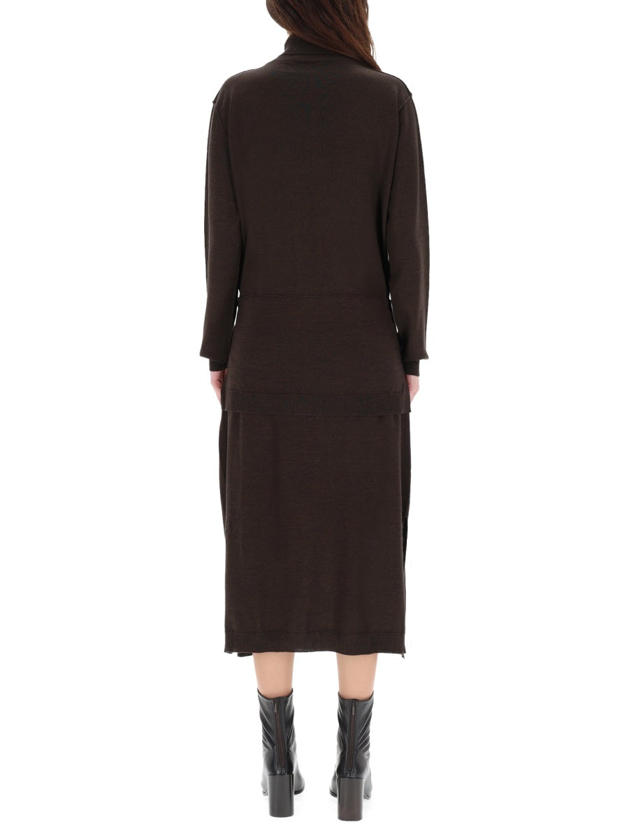 Lemaire Women "Trompe L'oeil" Midi Dress LEMAIRE