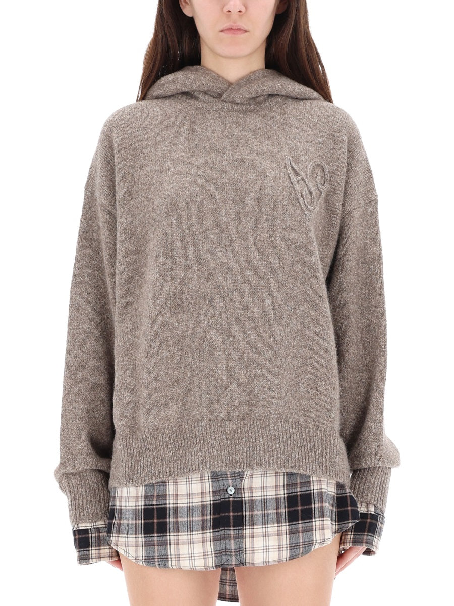 Acne Studios Women Alpaca Hooded Sweater ACNE STUDIOS