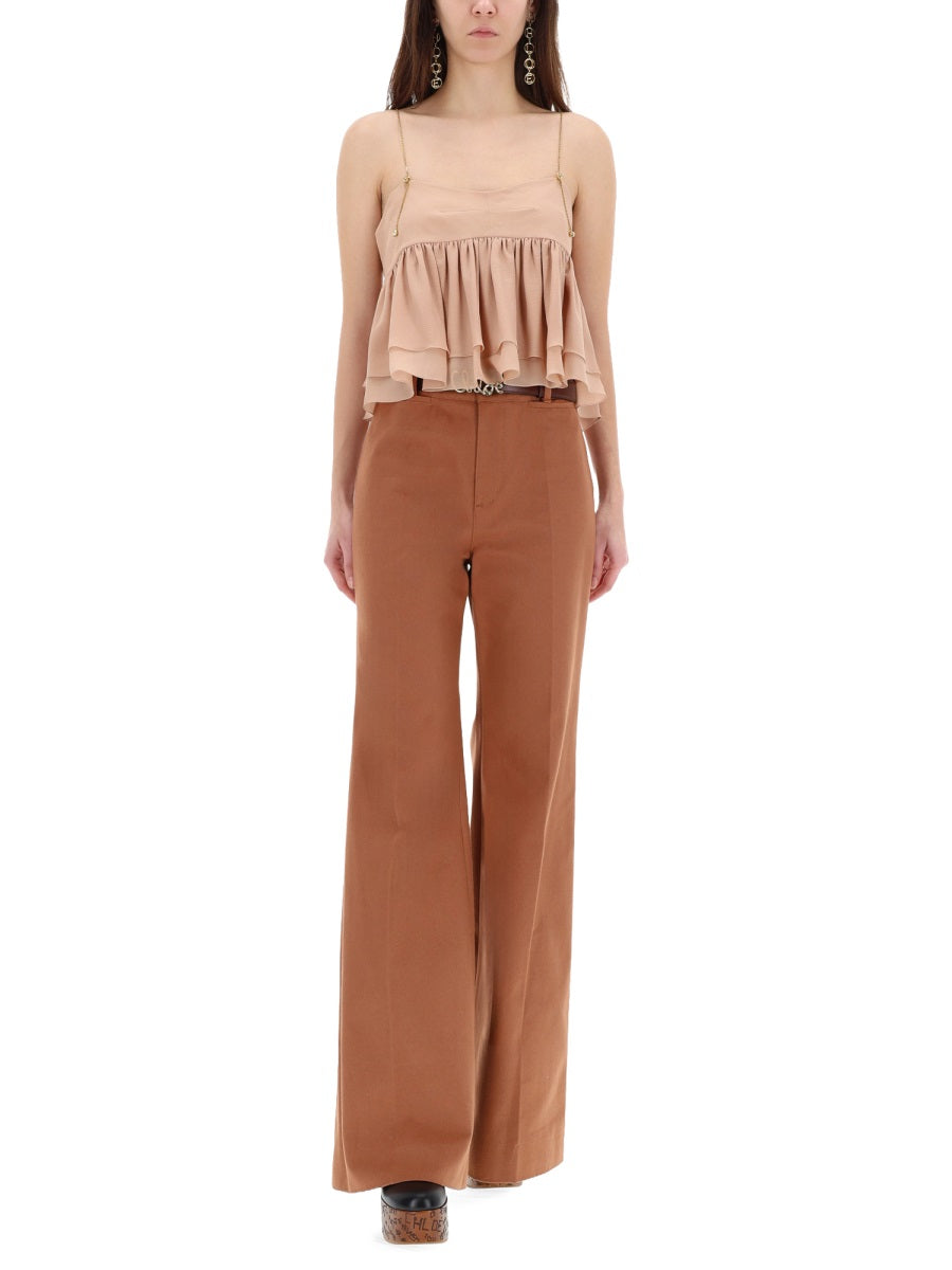 Chloé Women Flared Pants