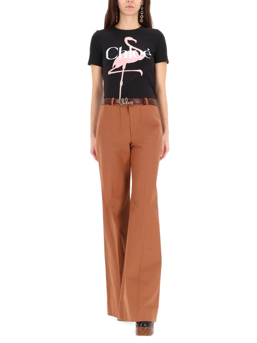 Chloé Women T-Shirt With Logo CHLOE
