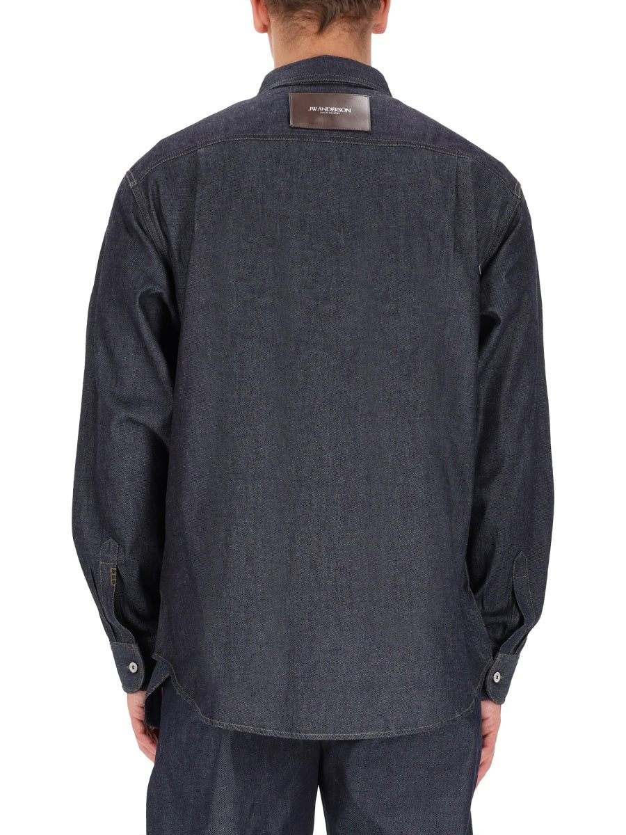 Jw Anderson Men Denim Shirt J.W. ANDERSON