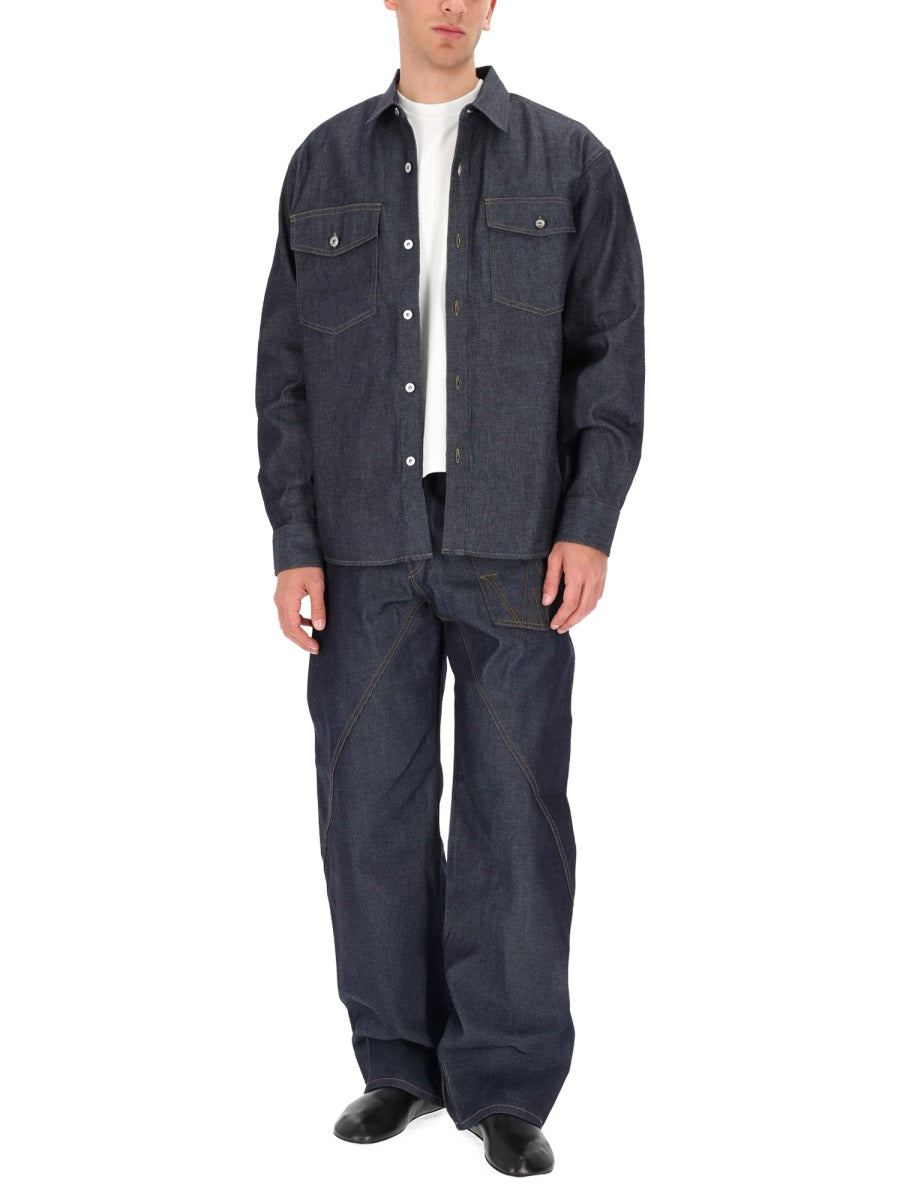 Jw Anderson Men Denim Shirt J.W. ANDERSON