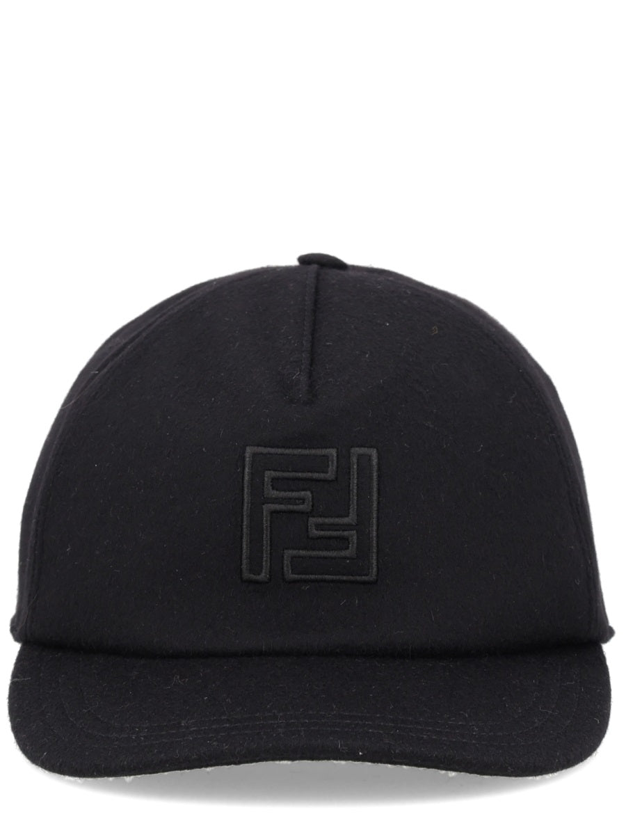Fendi Men Wool And Cashmere Baseball Hat FENDI