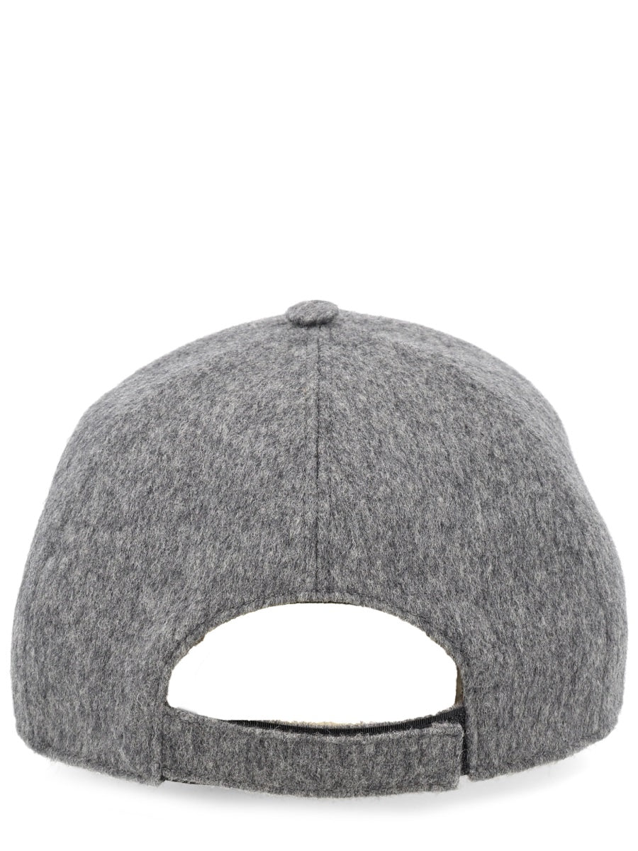 Fendi Men Wool And Cashmere Baseball Hat FENDI