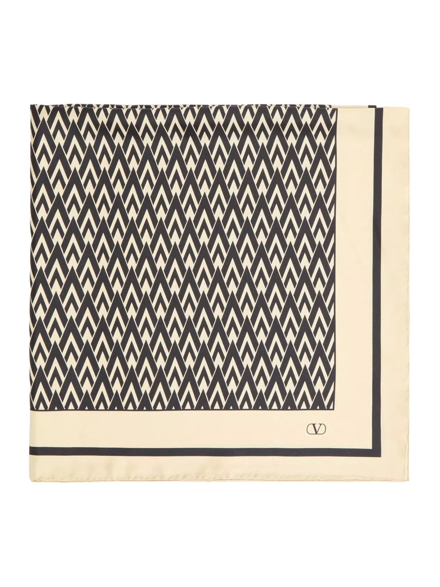 Valentino Garavani Men Printed Silk Scarf VALENTINO GARAVANI