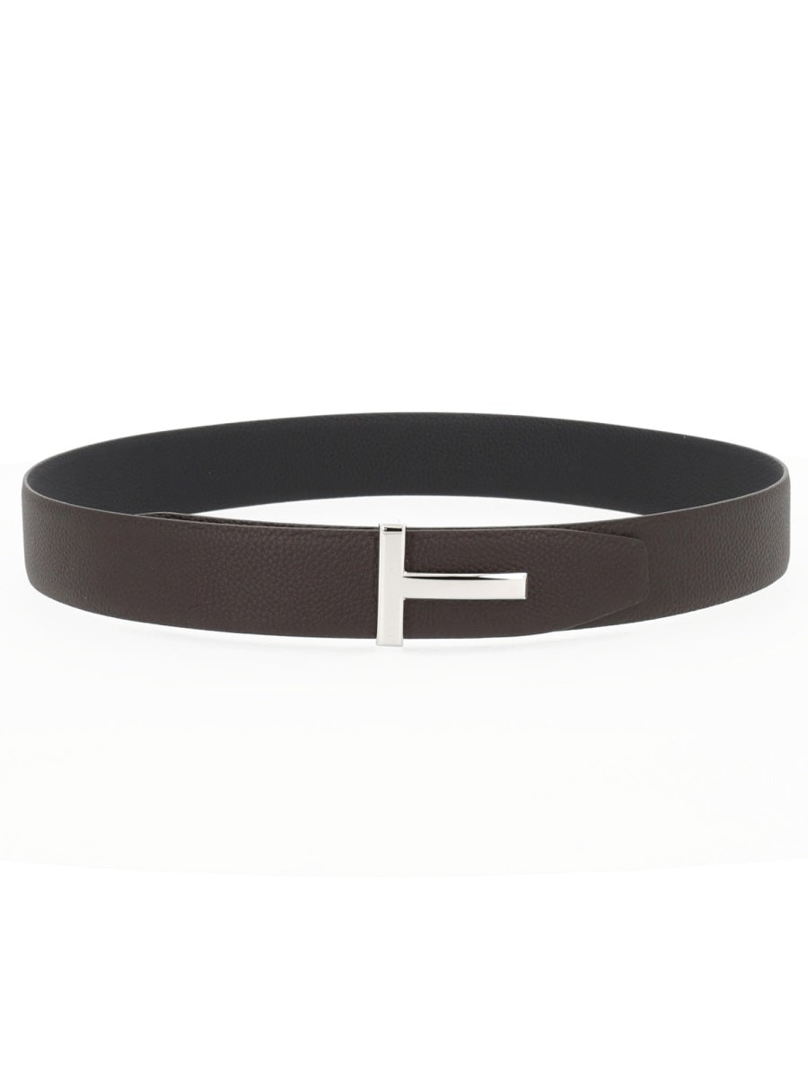 Tom Ford Men Cintura Con Fibbia "T" TOM FORD