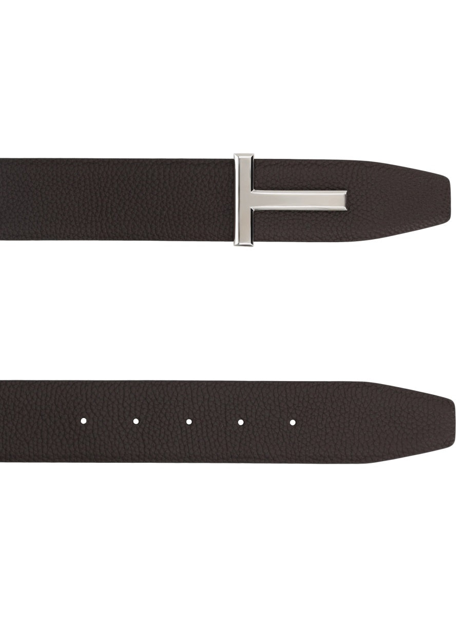 Tom Ford Men Cintura Con Fibbia "T" TOM FORD