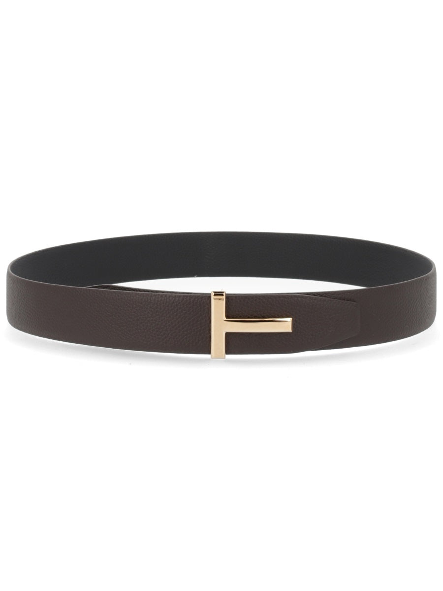 Tom Ford Men Cintura Con Fibbia "T" TOM FORD