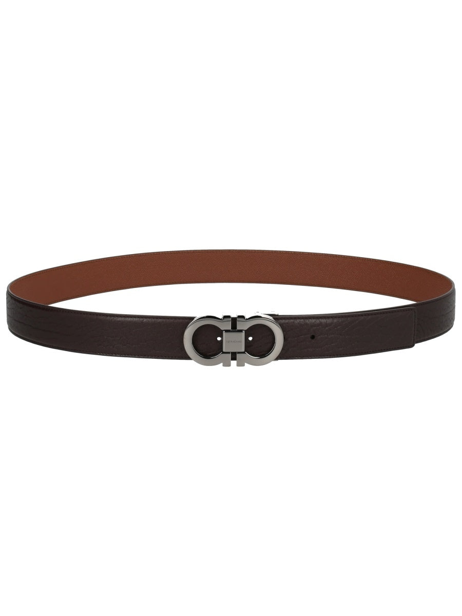 Ferragamo Men "Double Hooks" Belt FERRAGAMO