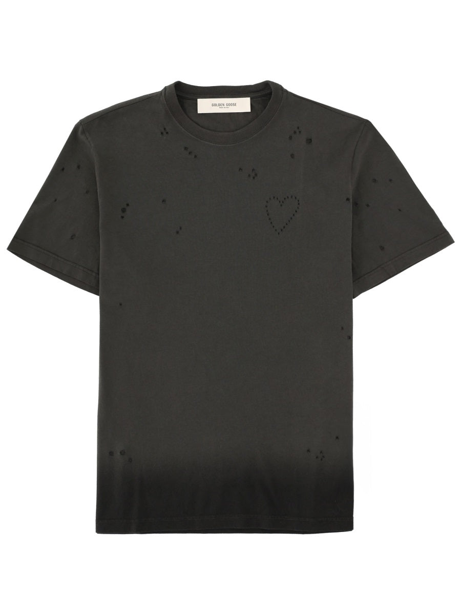 Golden Goose Men Logo Print T-Shirt GOLDEN GOOSE