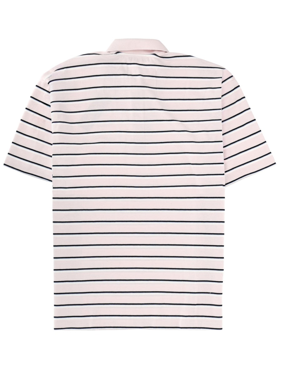 Rotate Women Striped Polo Shirt With Logo ROTATE