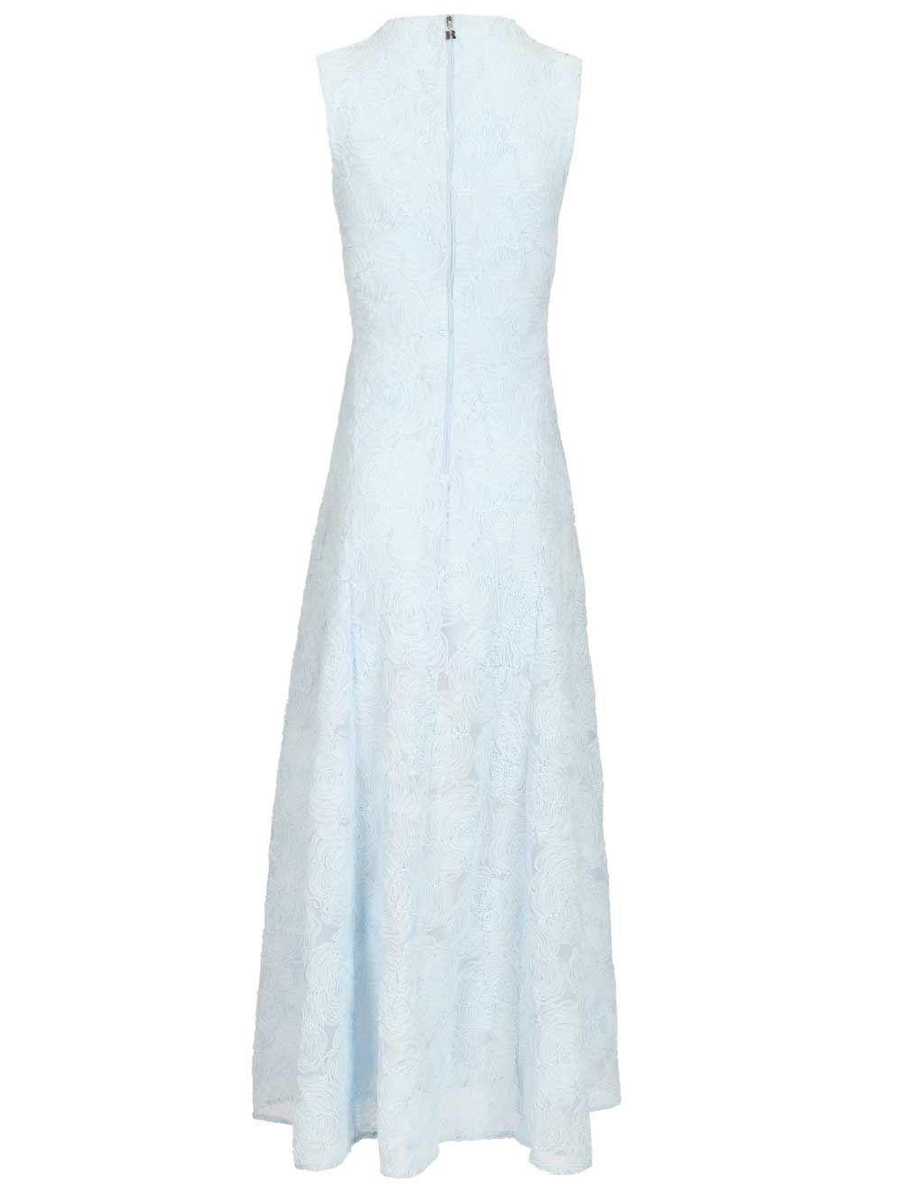 Rotate Women Long Jacquard Dress With Floral Pattern ROTATE
