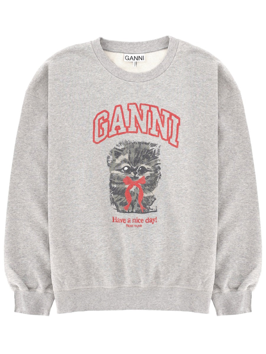Ganni Women Sweatshirt With Print GANNI