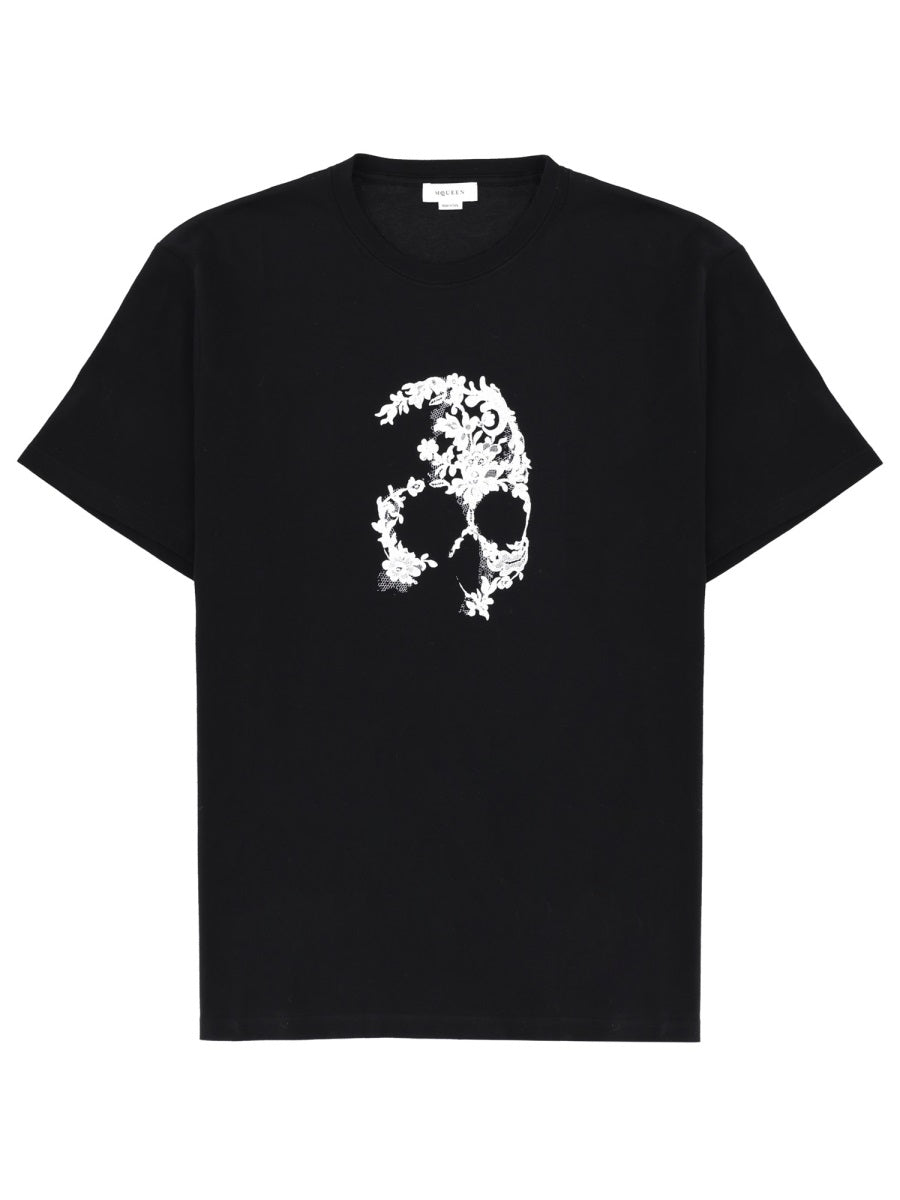 Alexander Mcqueen Men "Skull Motif" T-Shirt ALEXANDER MCQUEEN