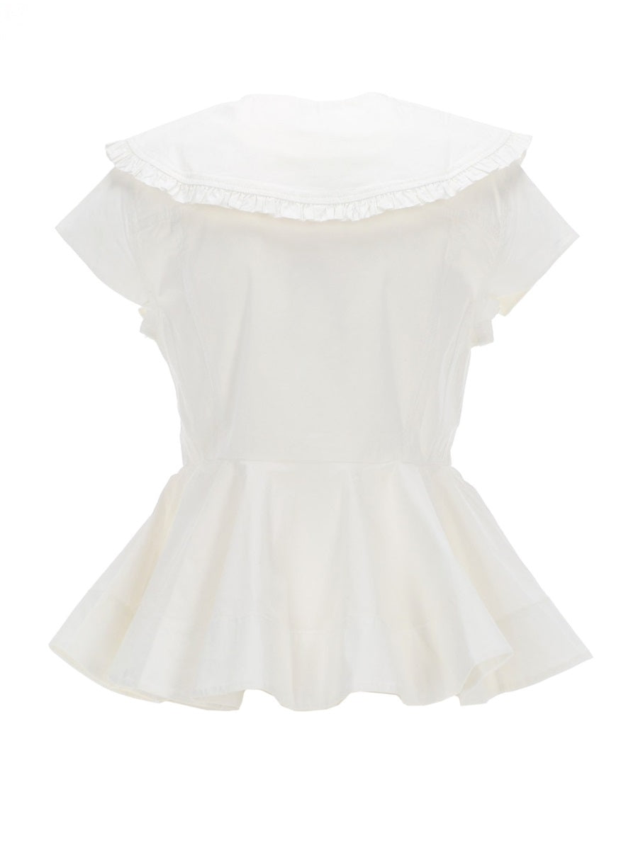 Ganni Women Ruffle Shirt GANNI