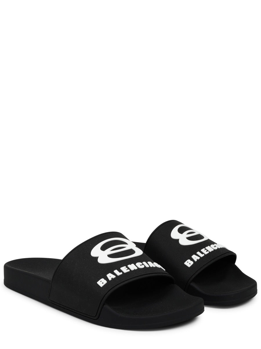 Balenciaga Men Slip-On Sandal With Logo BALENCIAGA