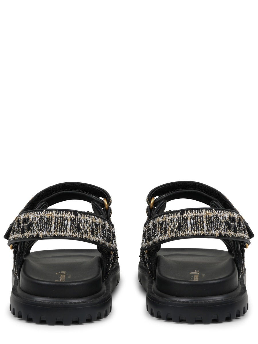 Dior Women "Cannage Tweed" Sandal CHRISTIAN DIOR