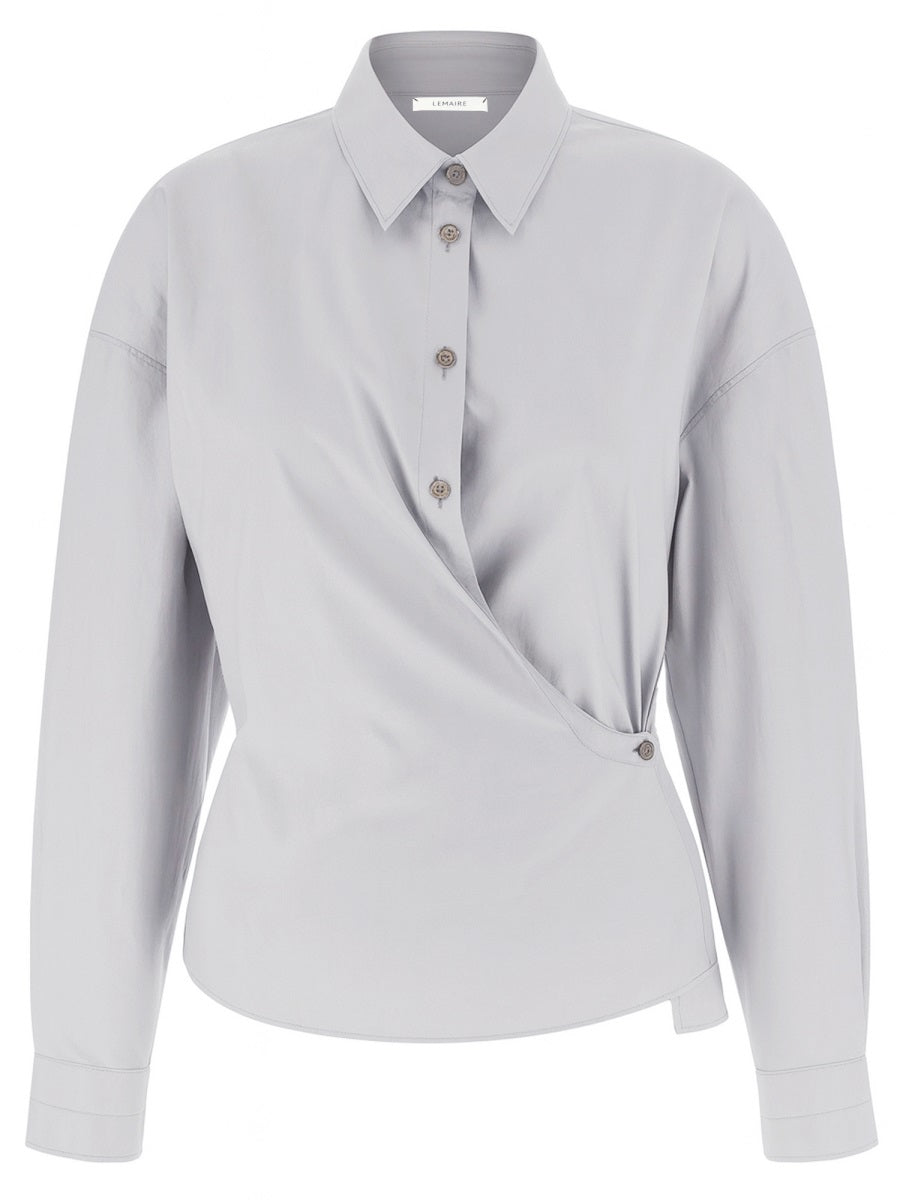 Lemaire Women "Straight Collar Twisted" Shirt