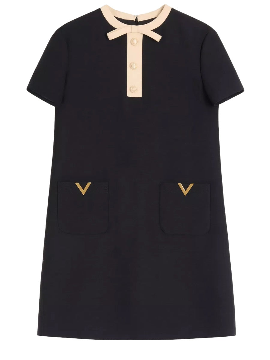 Valentino Women Wool And Silk Mini Dress VALENTINO