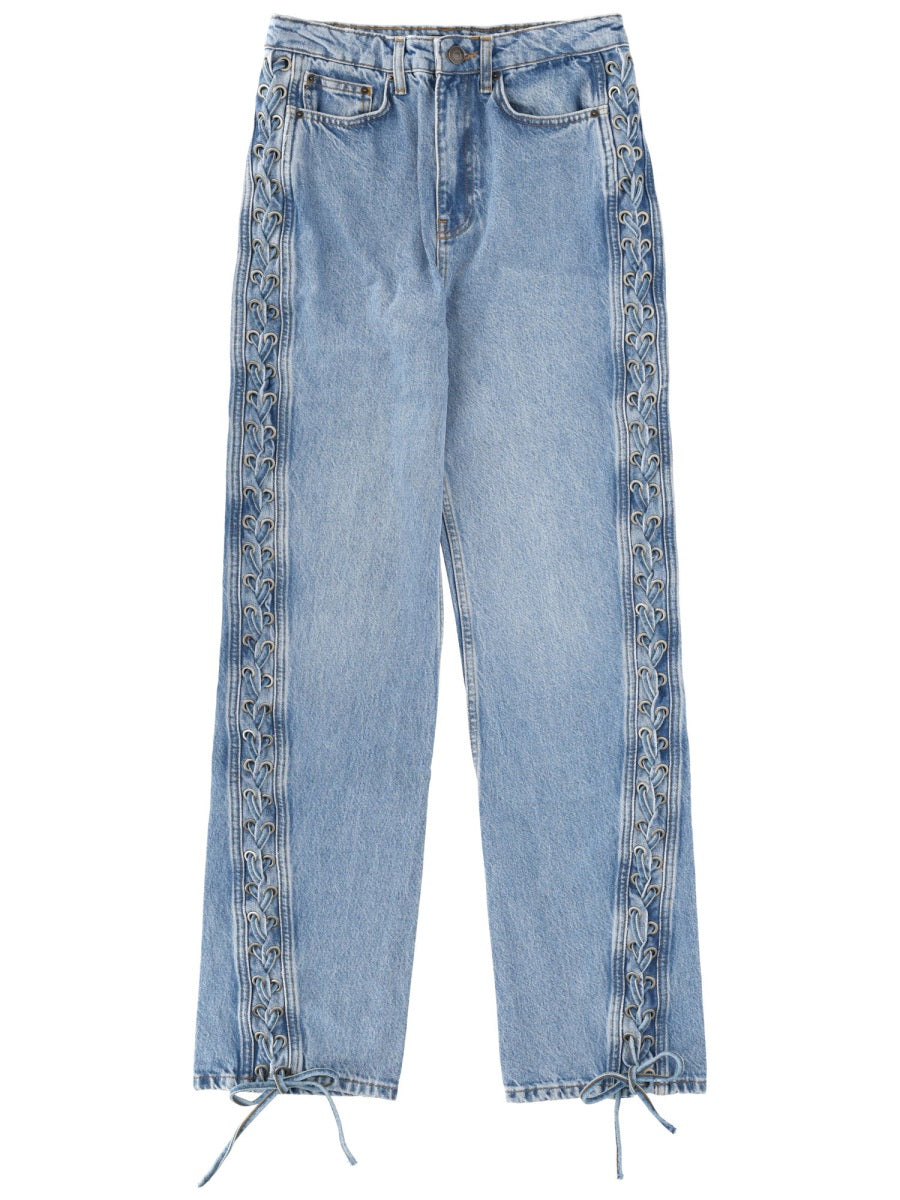 Rotate Women Jeans With Laces ROTATE