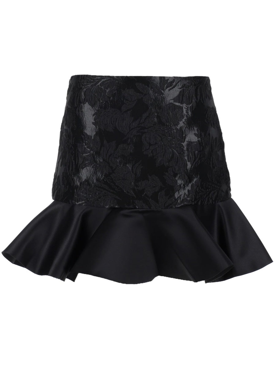 Ganni Women Satin Miniskirt GANNI