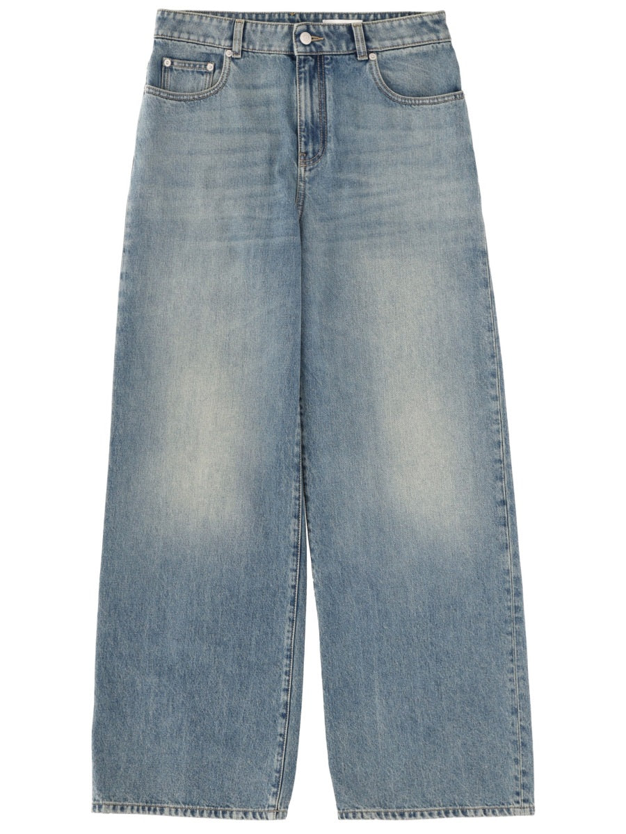 Alexander Mcqueen Women Wide Leg Jeans ALEXANDER MCQUEEN