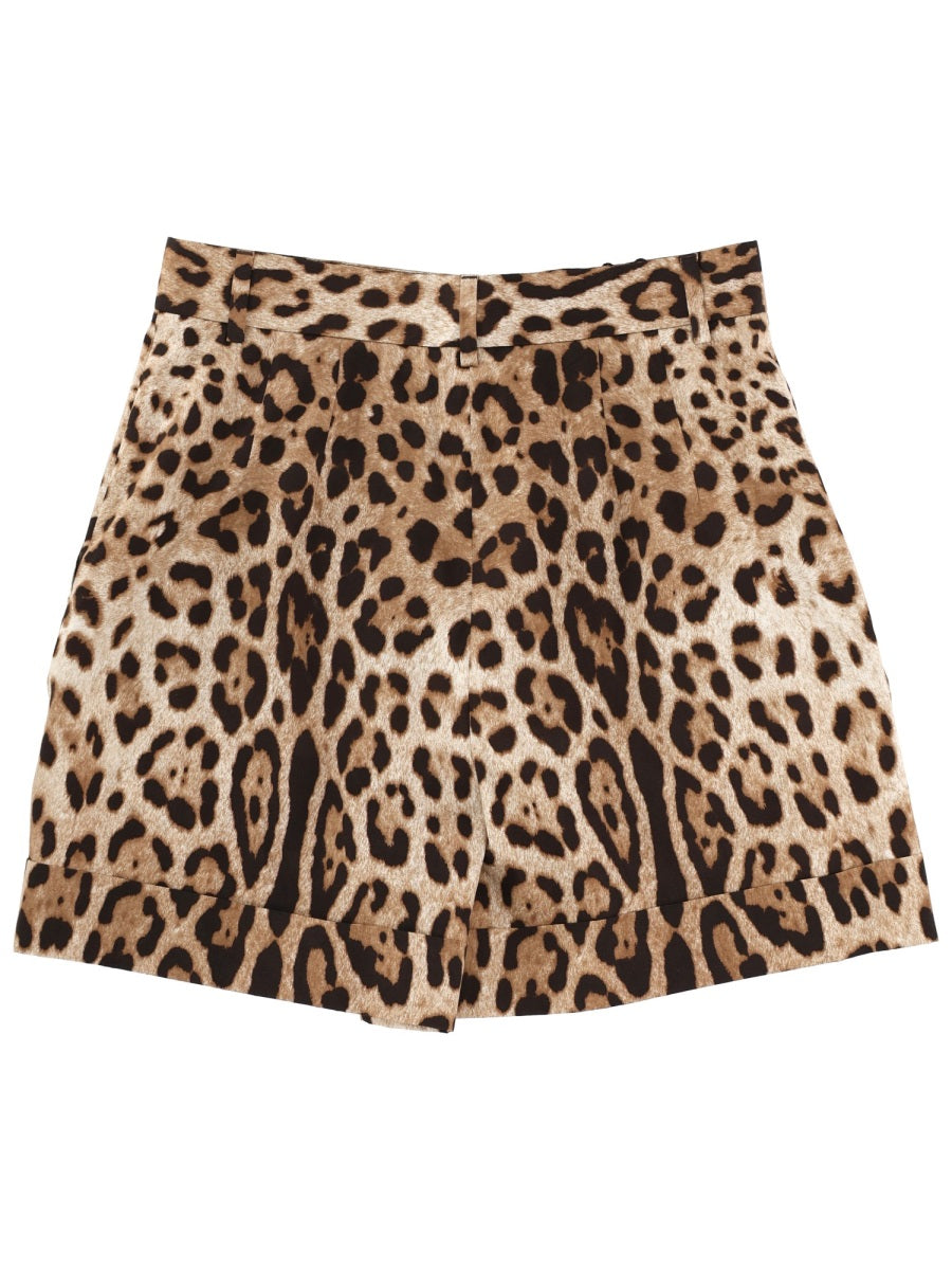 Dolce & Gabbana Women Leopard Print Shorts DOLCE & GABBANA