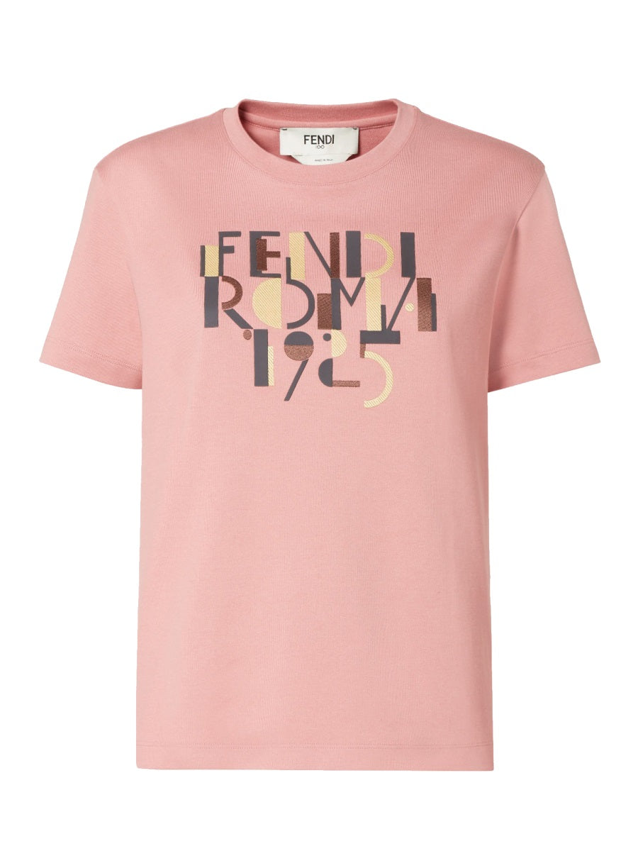 Fendi Women Logo Print T-Shirt FENDI