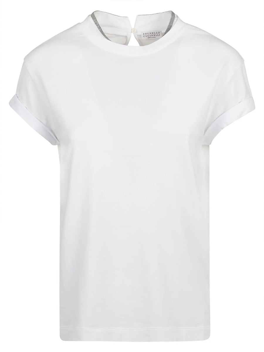 Brunello Cucinelli Women Cotton Jersey T-Shirt BRUNELLO CUCINELLI
