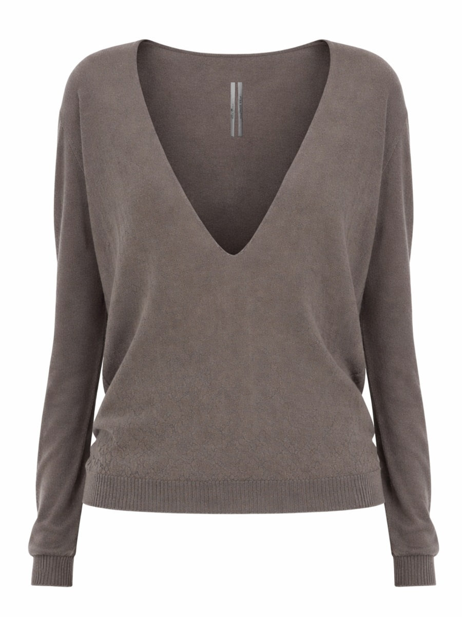 Rick Owens Women "Extreme V Neck" Jersey RICK OWENS