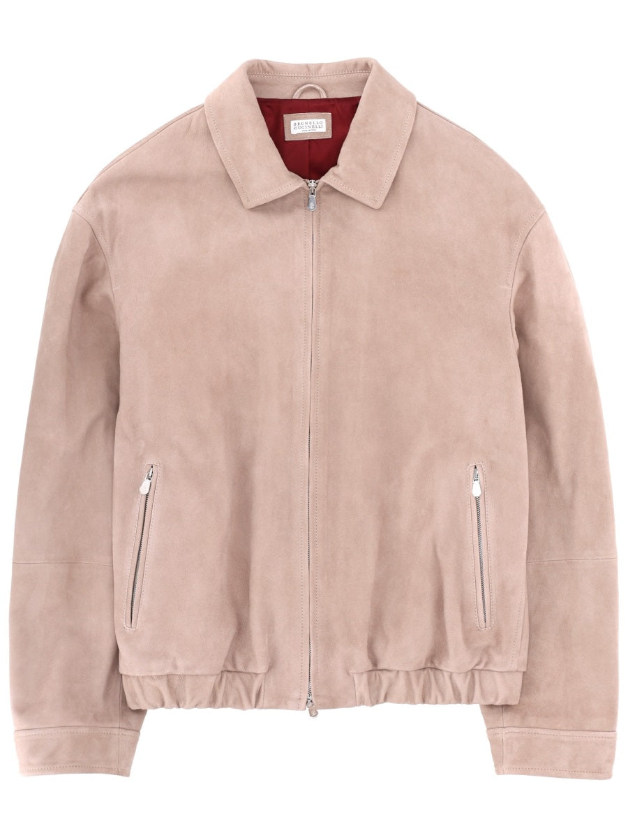 Brunello Cucinelli Men Suede Jacket BRUNELLO CUCINELLI